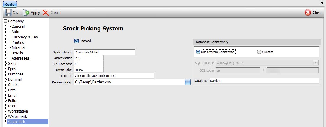 Configurations: Stock Picking System