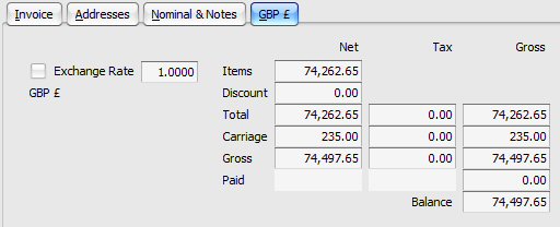 Purchase Invoice: Currency Tab